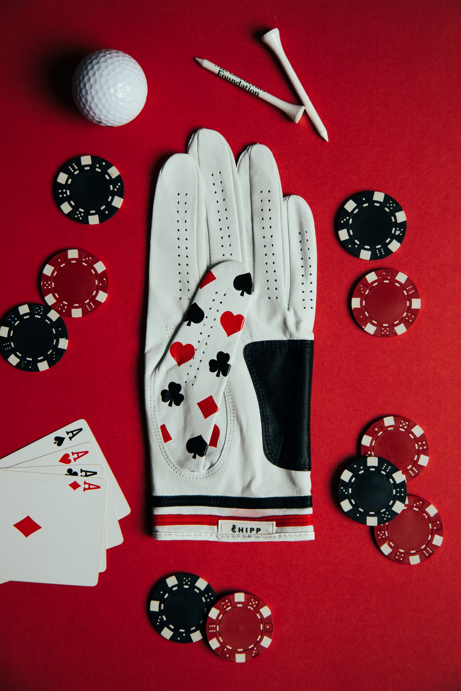 Texas Hole'em Poker Golf Glove